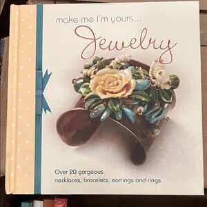 Make Me I'm Yours Jewelry Book - Beige, Teal & White Cover